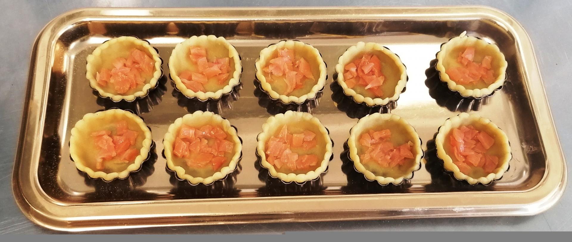 Quiche saumon cru co